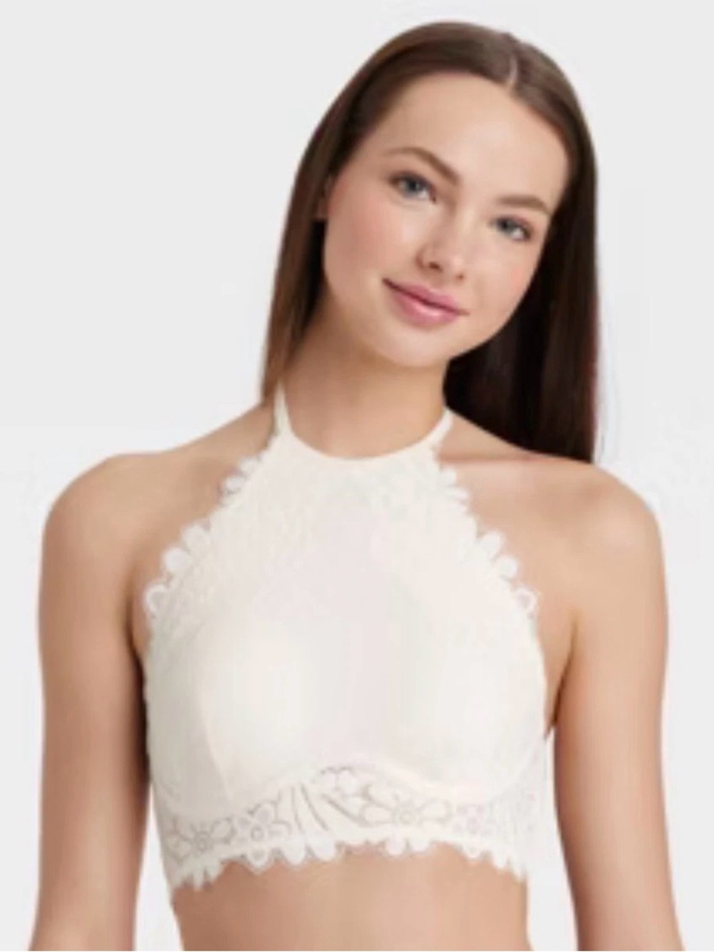 NWOT Colsie Cream Lace Bralette, small
